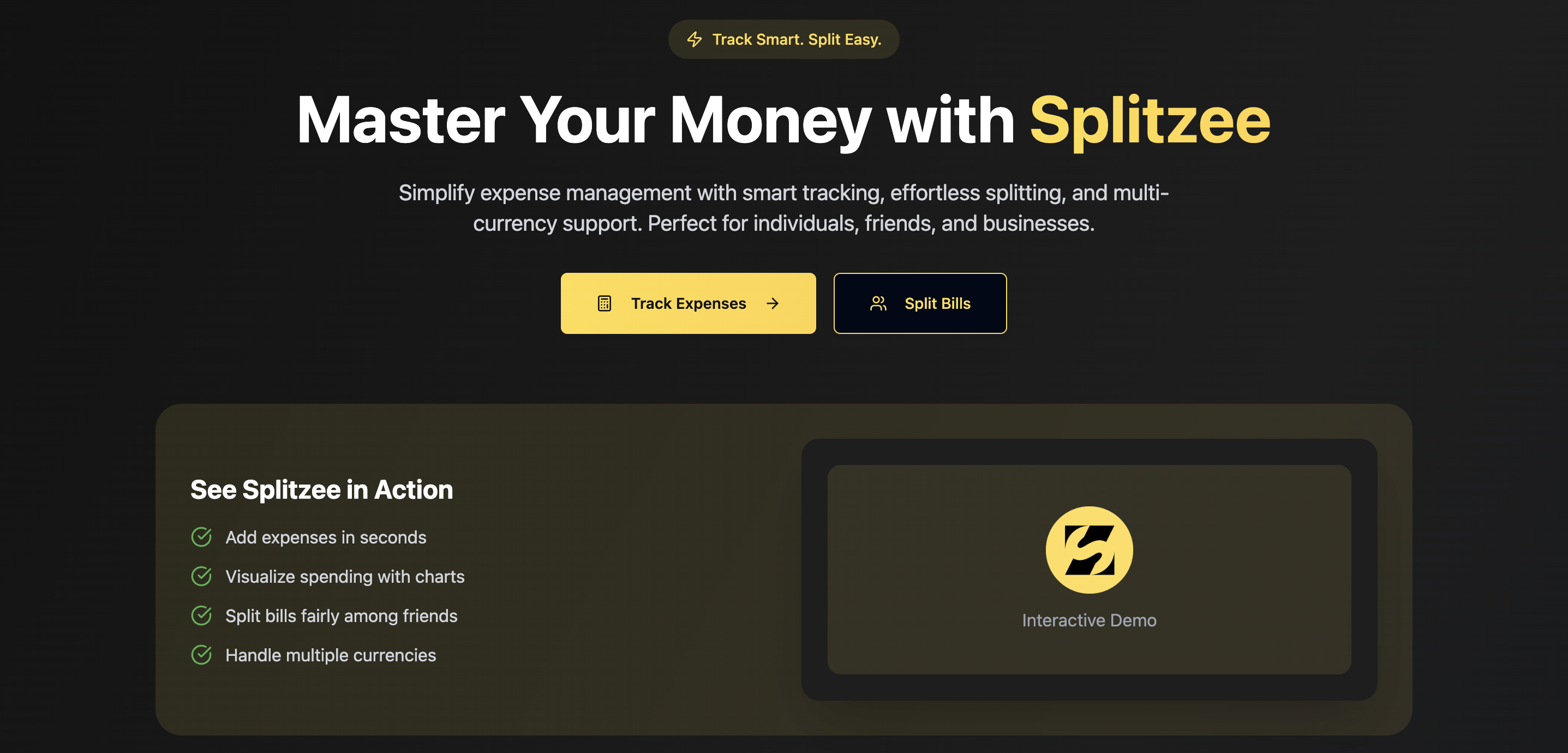 SplitZee Project Screenshot