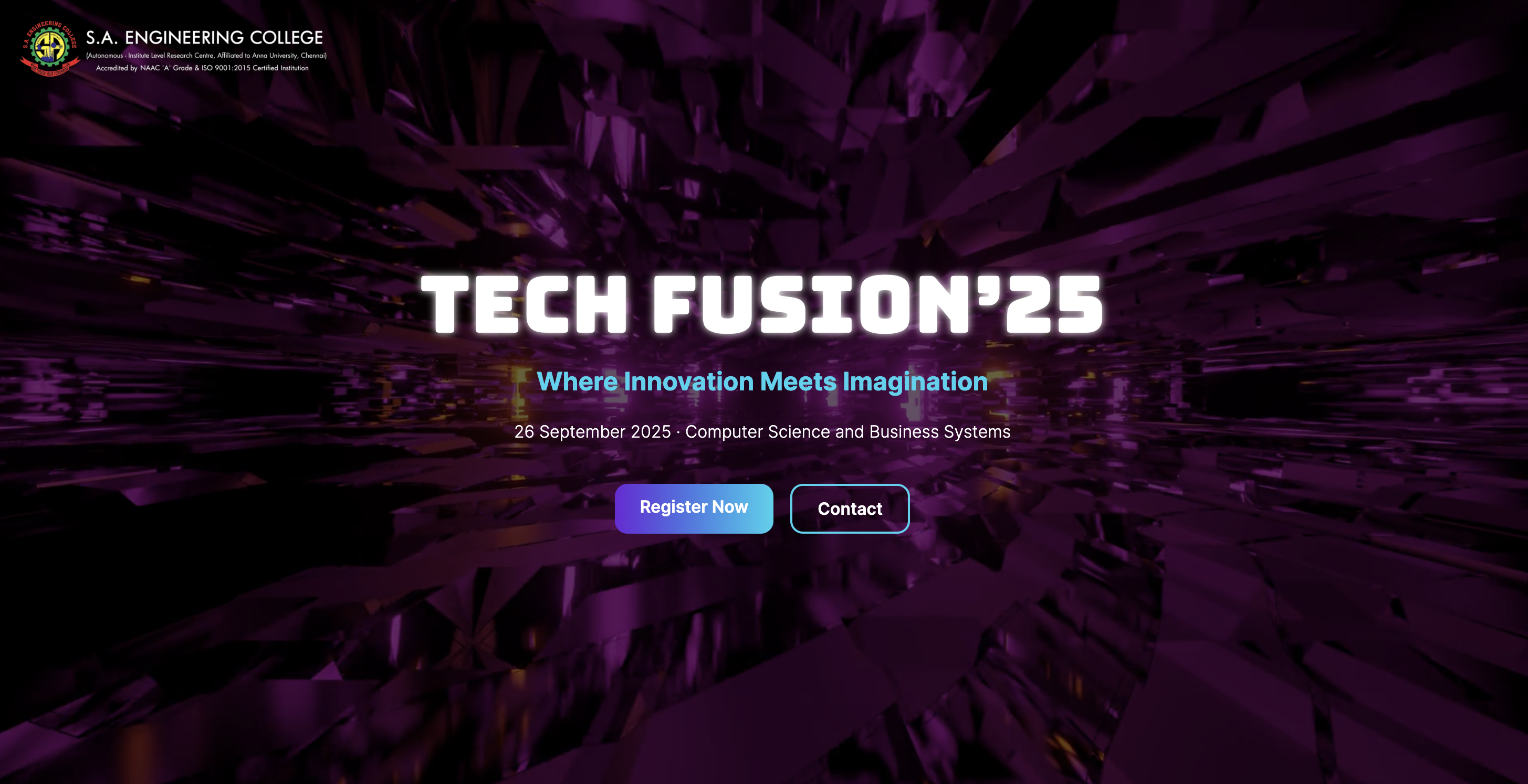 TechFusion 2K25 Project Screenshot